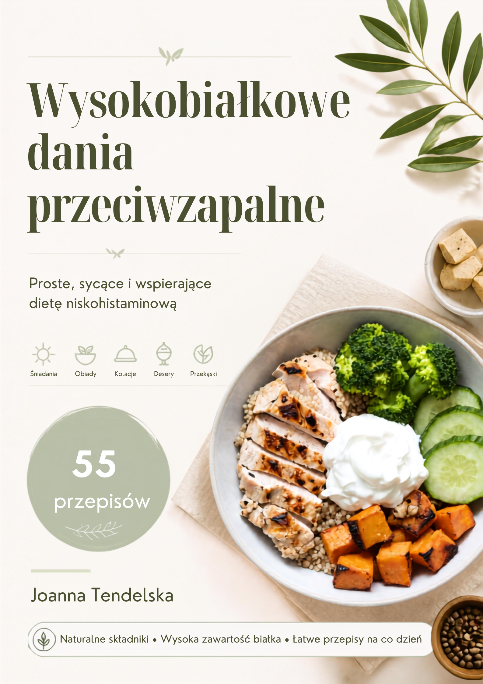 Okładka e-booka Wysokobiałkowe dania przeciwzapalne